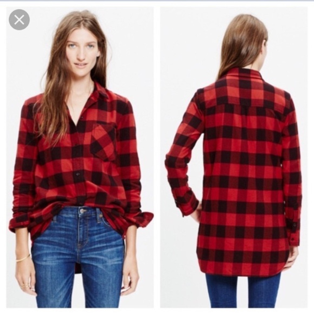 Madewell Flannel Ex-Boyfriend Shirt